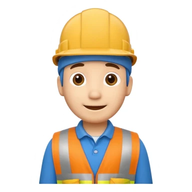 pocoyo trabajando de albayil pero manteniendo el disllo de pocoyo sticker