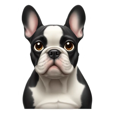 French bulldog looking at viewer sticker