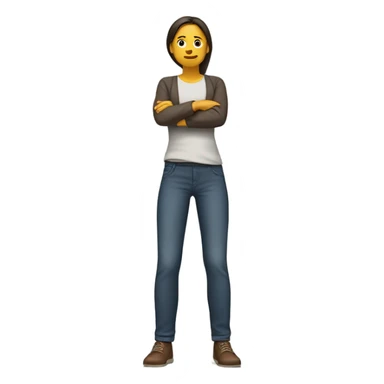  woman shrugs sticker