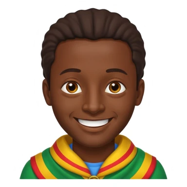 etiopien man sticker