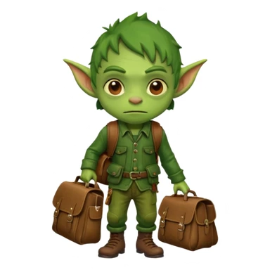 Goblin kid school  bag  sticker