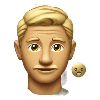 fenec sahara face on goden coin sticker