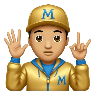 Le signe du rappeur marseillais Jul  sticker