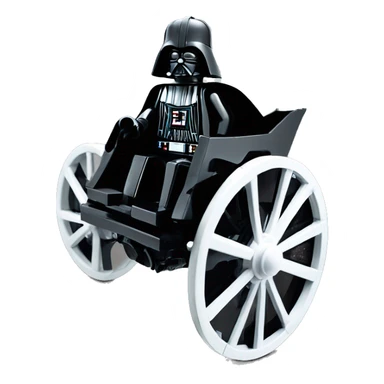 Evil Darth Vader’s Lego. 2 horse-drawn 4 wheel coach  sticker