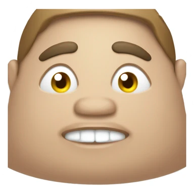 Fat obese person sticker