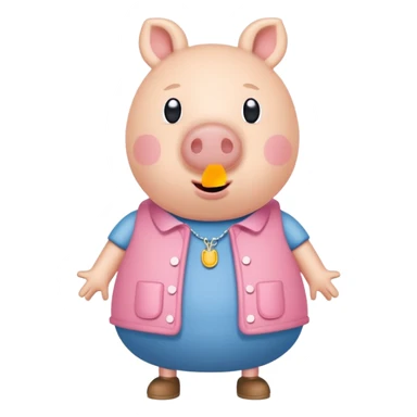 pepa pig kakabroek sticker