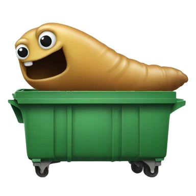 Slug in a dumpster  sticker