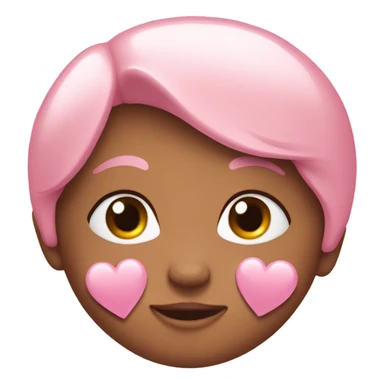 Baby-pink heart  sticker