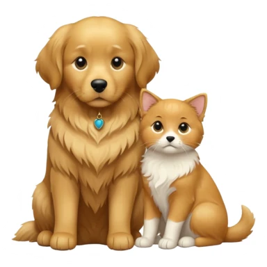 chien sur un chat sticker
