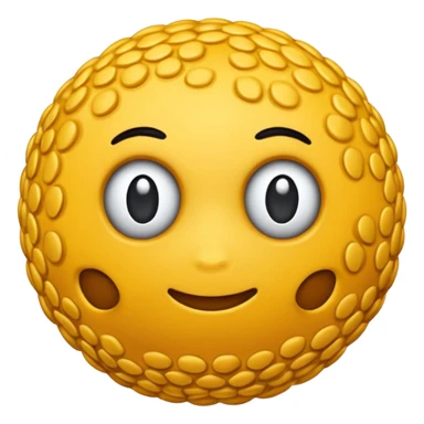 bola de crochê na cor ciano  sticker