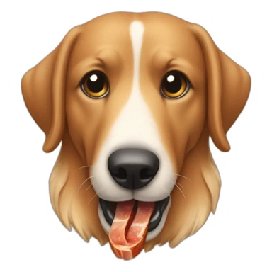 perro salchihca comiendo un hueso sticker