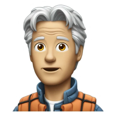 back to the future film sticker