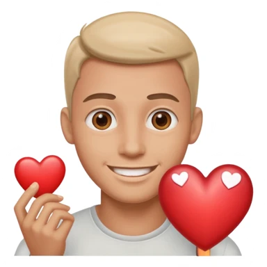 Ninja ojos de corazónes hombre sticker