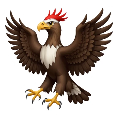 albanian eagle as handsymbol sticker