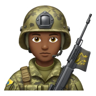 Ukrainian soldier in mm14 camo with helmet sticker