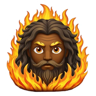 Fire god sticker