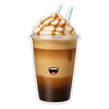 caramel iced coffee sticker