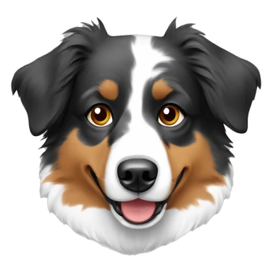 Australian shepherd 3 color letter sticker