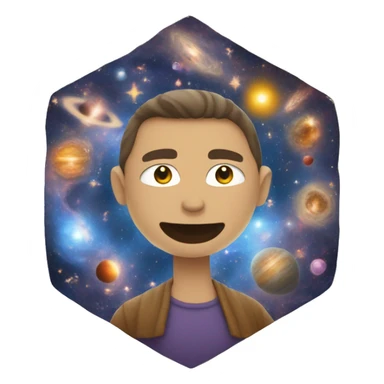 divine human center of the universe sticker