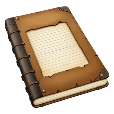 A heavily used field notebook sticker