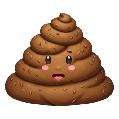 poop with no face sticker