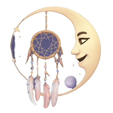 moon dreamcatcher sticker