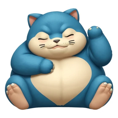snorlax but same as anime  sticker