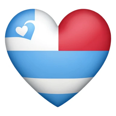 trans flag heart sticker