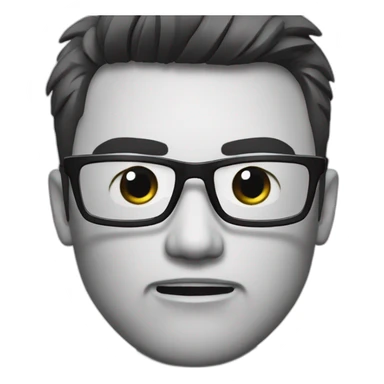 HongKong guy glasses angry sticker