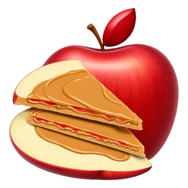 apple slices with peanutbutter sticker