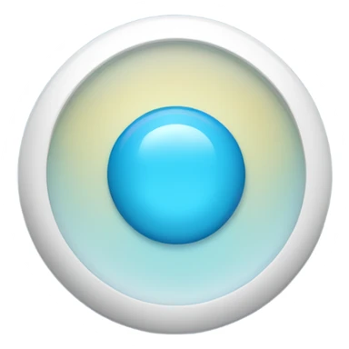 light blie circle pill with a divider. sticker