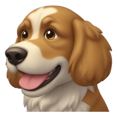 Chien qui coure avec un ballon de rugby sticker