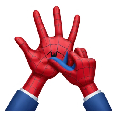 Make Spiderman's hand into an upvote sign 👍 sticker