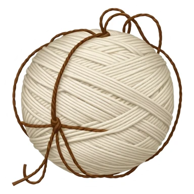 ball of knitting thread lmilk colour sticker