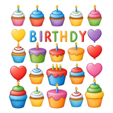 Happy birthday note stickers  sticker
