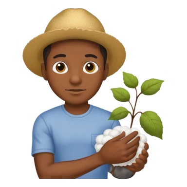 black man picking cotton sticker