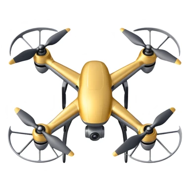 Drone – Quad-copter with spinning propellers sticker