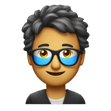 un phénix avec des lunettes sticker