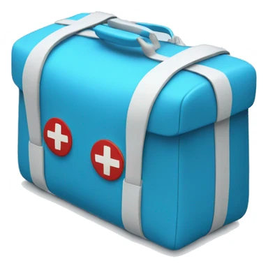 medical bag blue sticker