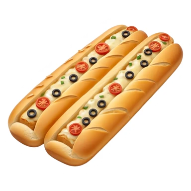 Dominos garlic bread baguette sticker