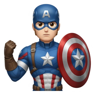 captain america marvel superhero headshot sticker
