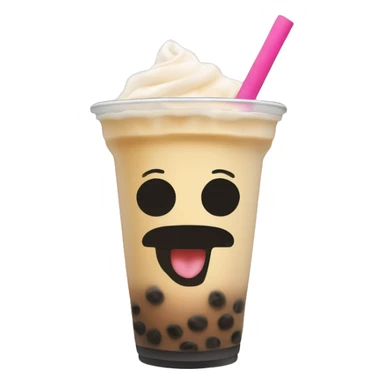 Boba tea Thai sticker