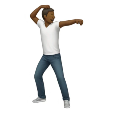 Homme qui fais un dab  sticker
