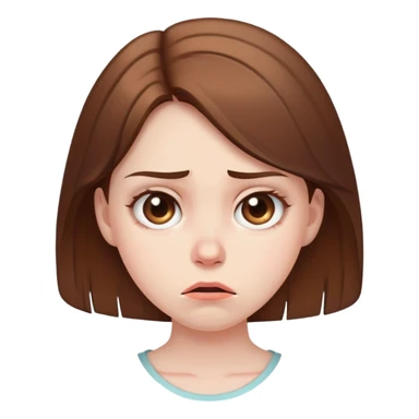 girl with disgusted face expression sticker