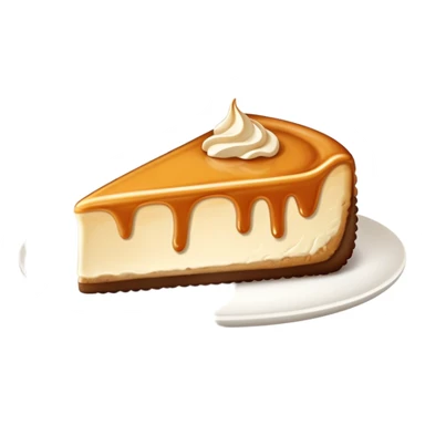 Dulce de leche cheesecake slice sticker