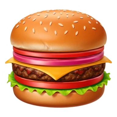 burger meat sticker