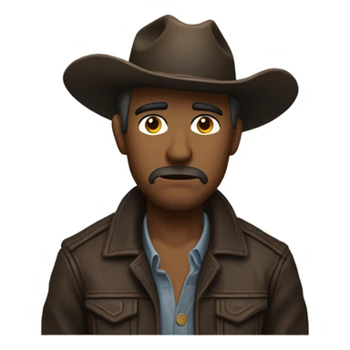 Sad cowboy sticker