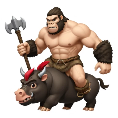 king kong on hog rider clash of clans sticker