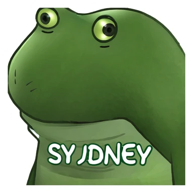 Birthday cake with the name Sydney on it sticker