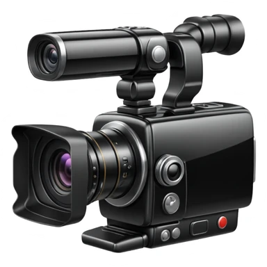 create a cinematic video  camera emoji sticker
